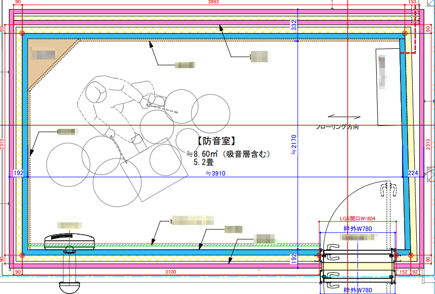 依頼の決め手は防音体験ルーム。完成イメージが膨らみました！